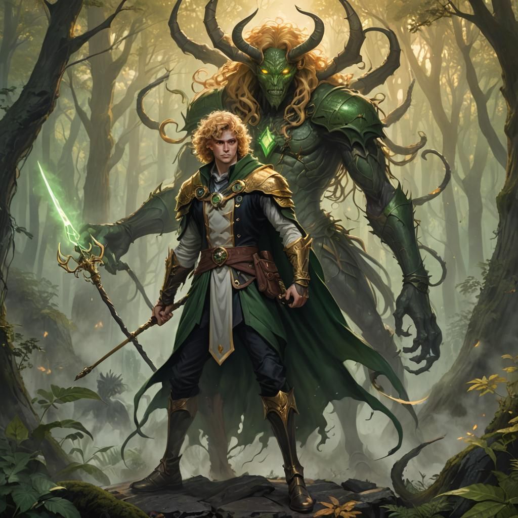 Warlock with Spider and Sailor Moon Centaur