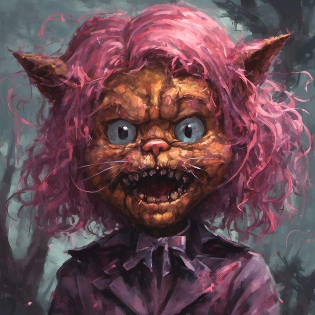 Terrifying Lovecraftian Garfield Horror Illustration