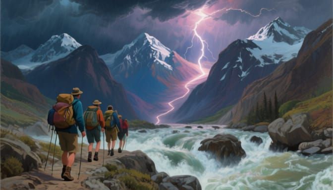 Adventurers Brave Mountain Peaks and River Rapids