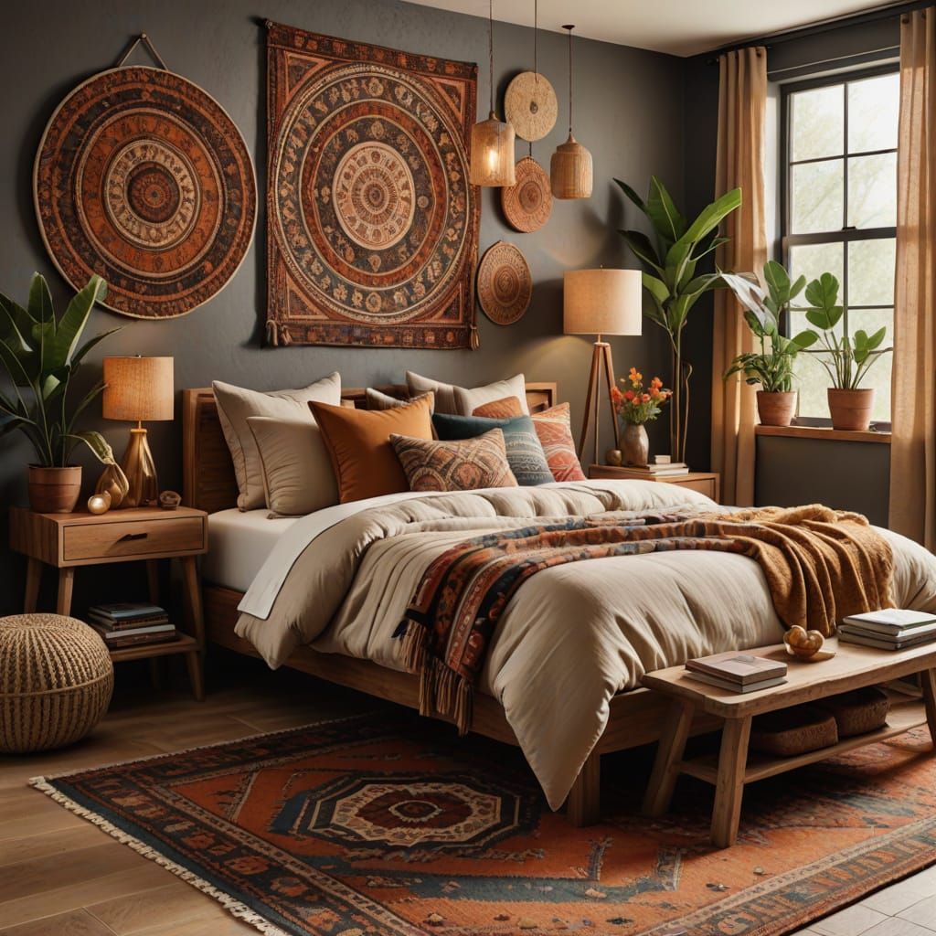 Cozy Bohemian Retreat with Minimalist Chic