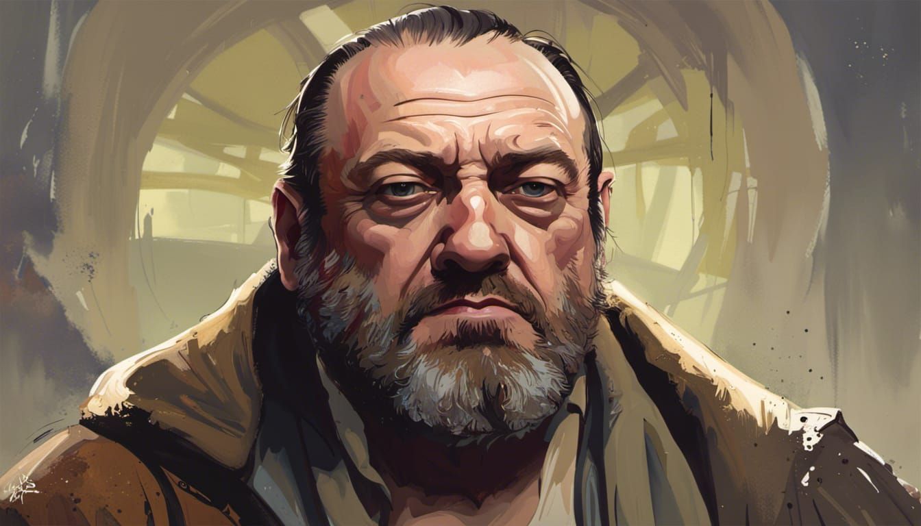 Tony Soprano as Jedi Master in Disco Elysium Style