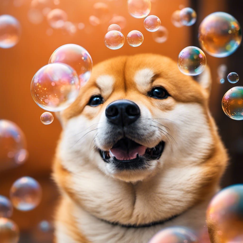 Bubble Shiba Inu in Detailed Professional Photography
