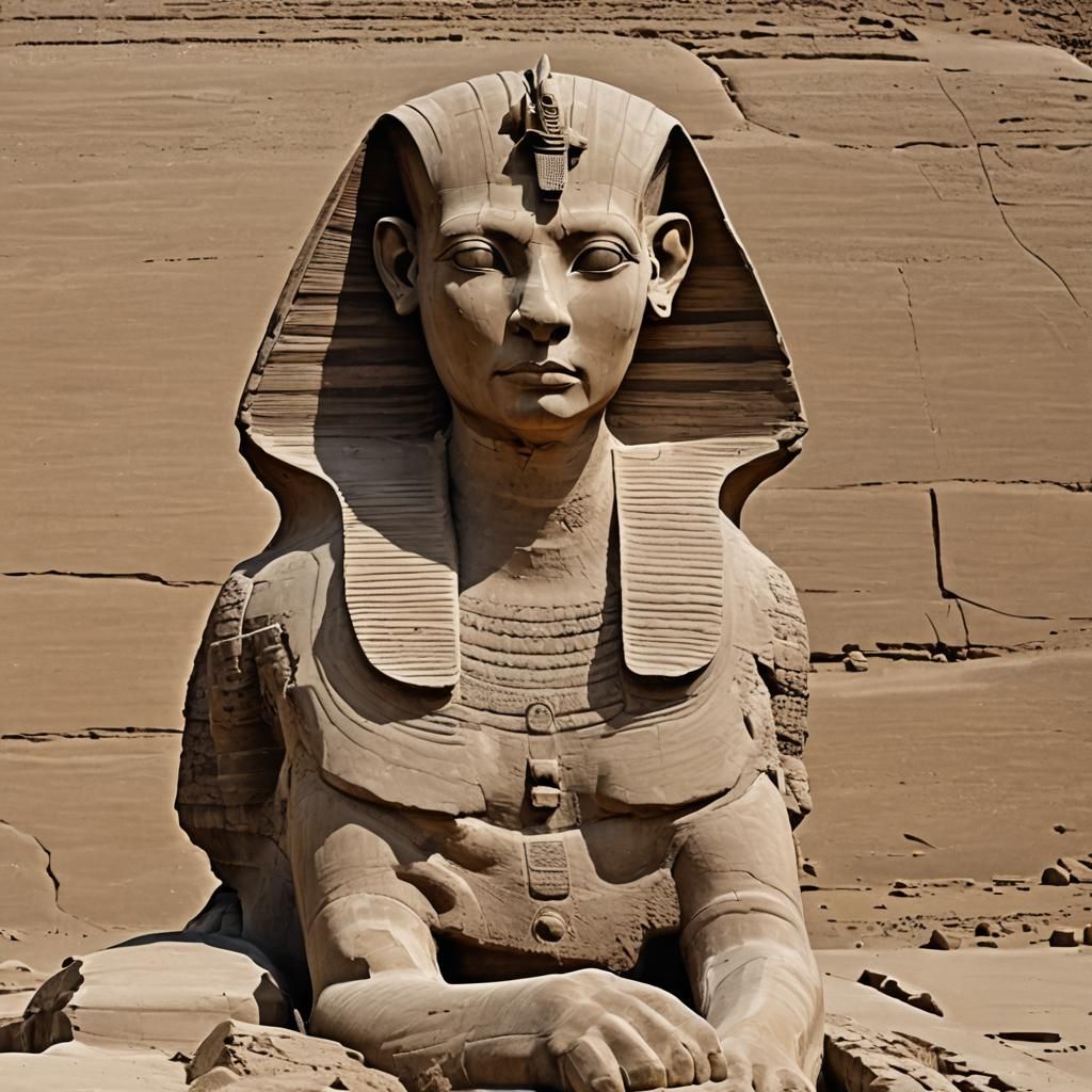 Majestic Sphinx: AI Generated Image