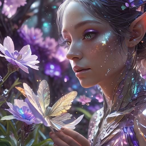 <lora:Kiara:1.0> "Facets of Eternity: Exploring the Crystall...