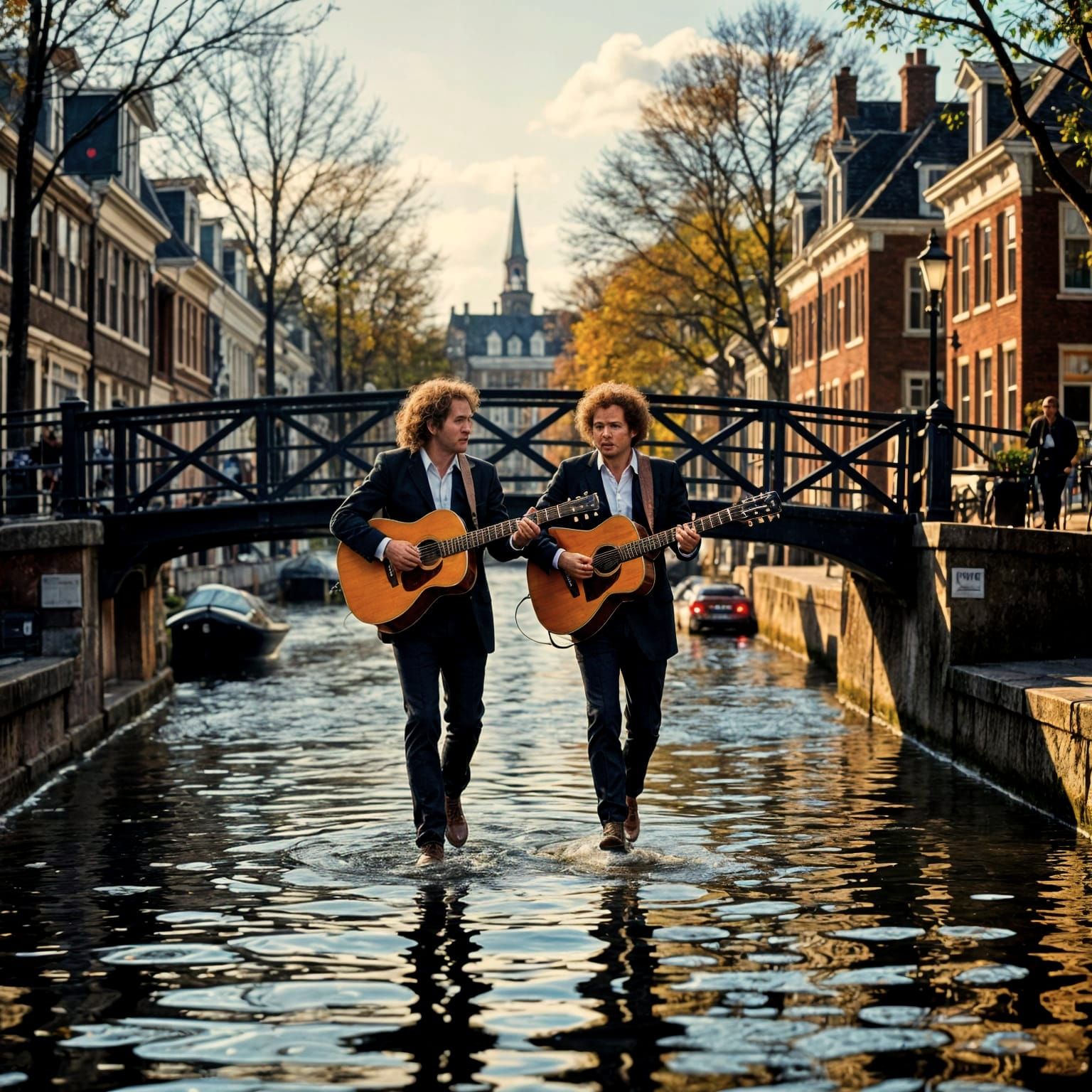 Simon & Garfunkel Leap From Dirty Bridge in 1970