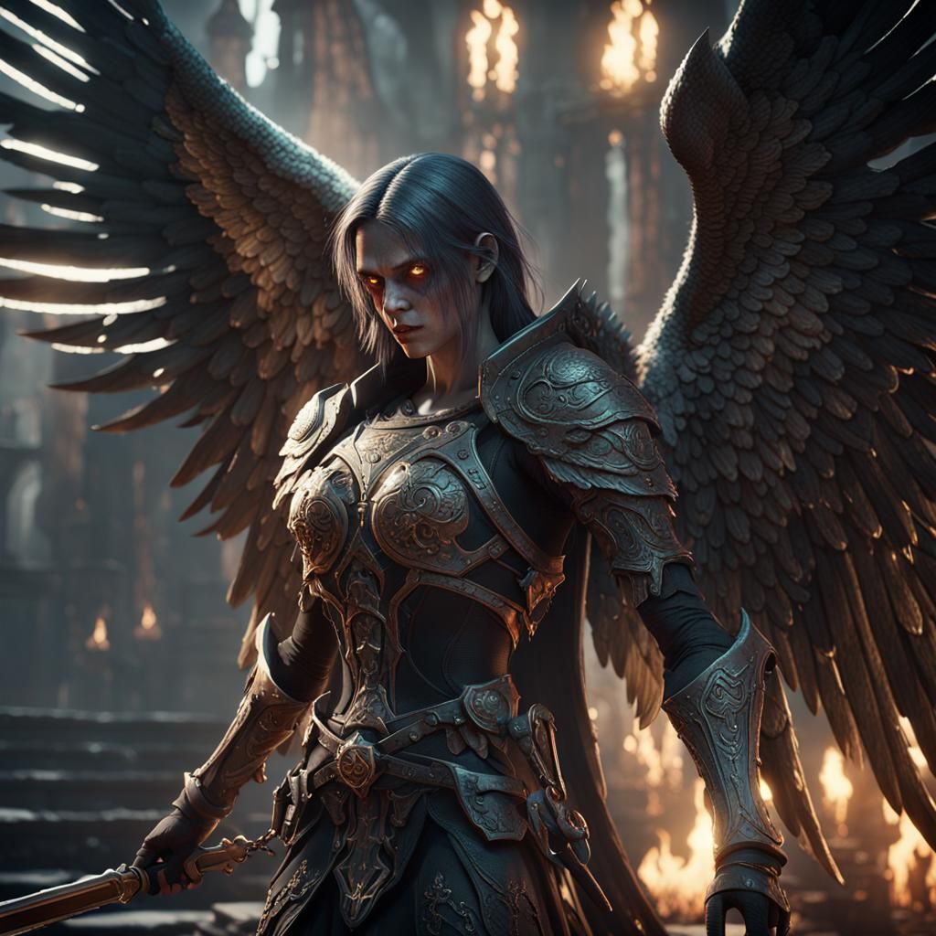 Angel of Death: 3D Cinematic Game Art