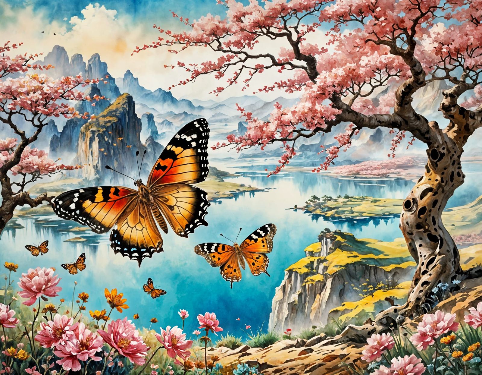 Post-Apocalyptic Wasteland Scavenger in Search of Resources