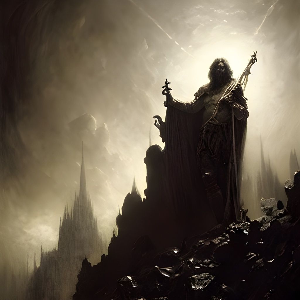 Good-Natured Demon King in Doré Style