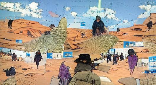 Moebius-Inspired Sci-Fi Landscape