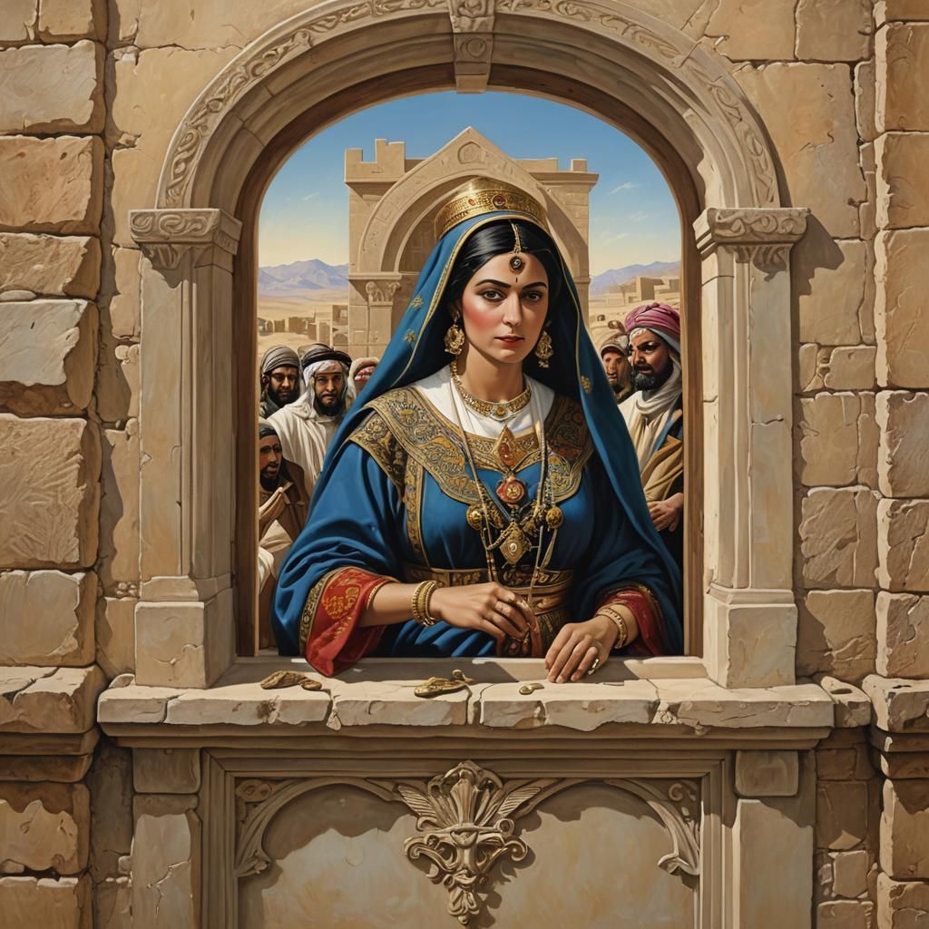 Rahab Helping Spies: Hyperrealistic Surrealism