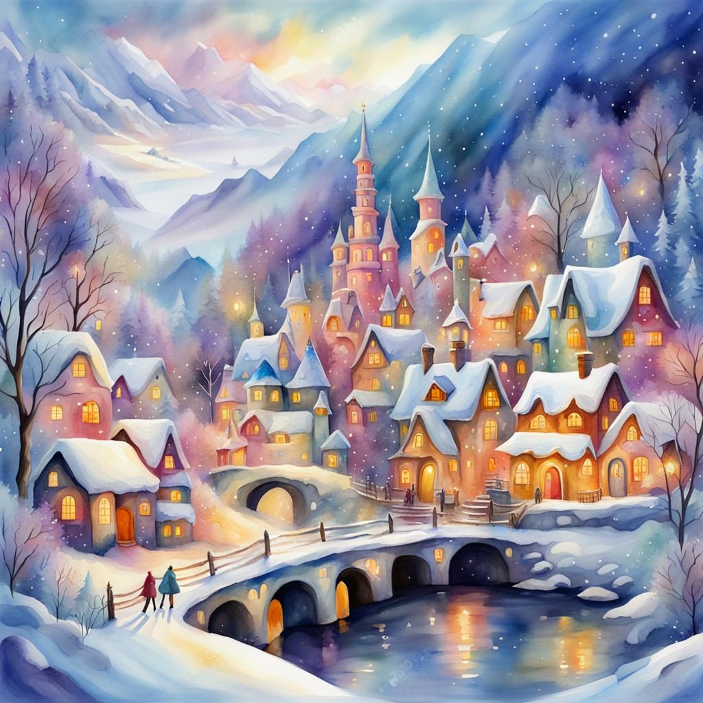 Snow village