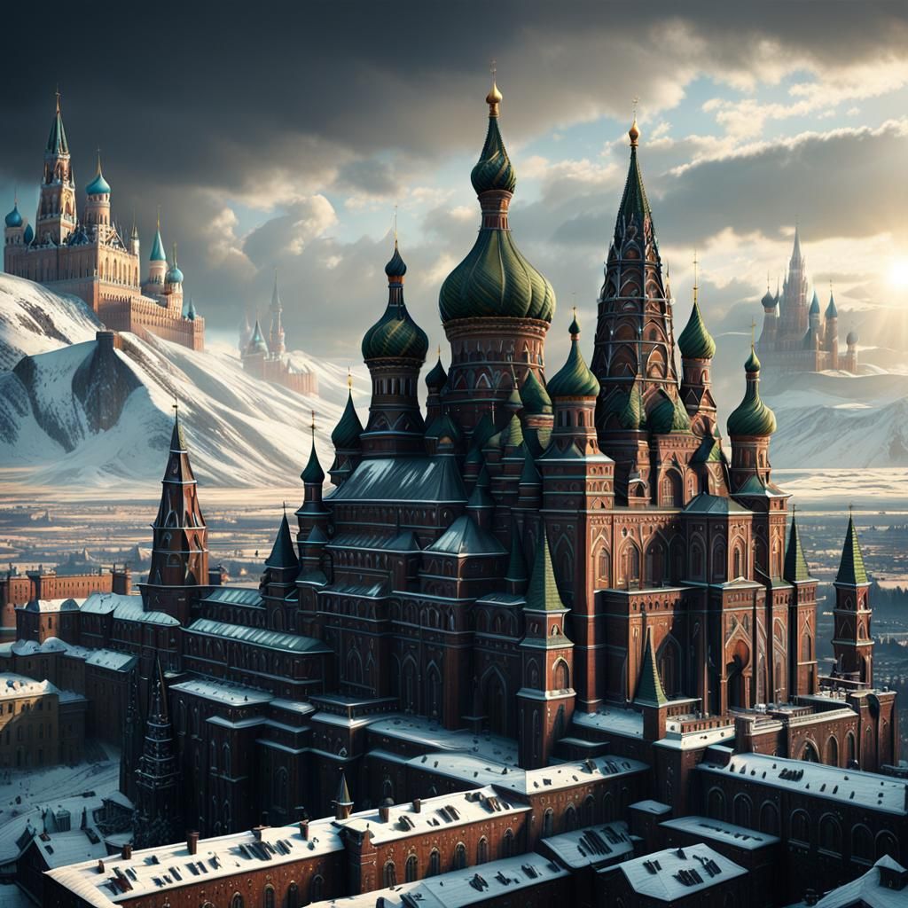 Kremlin Palace: Epic Digital Matte Painting