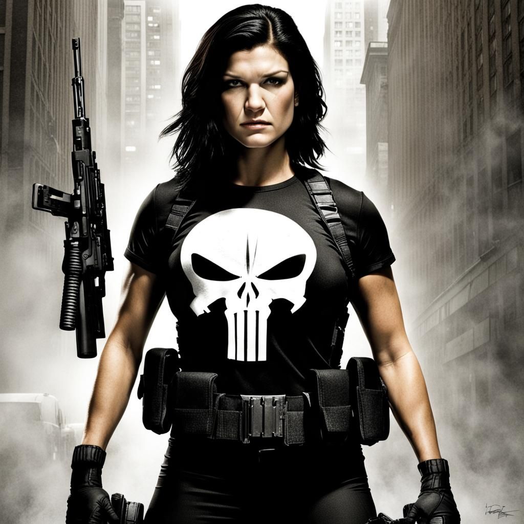 Gina Carano as The Punisher: Fan Art