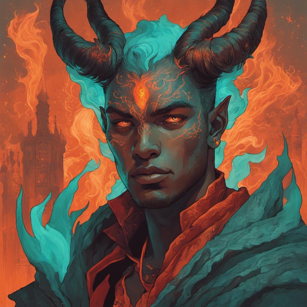 Tiefling Fire Mage evolution