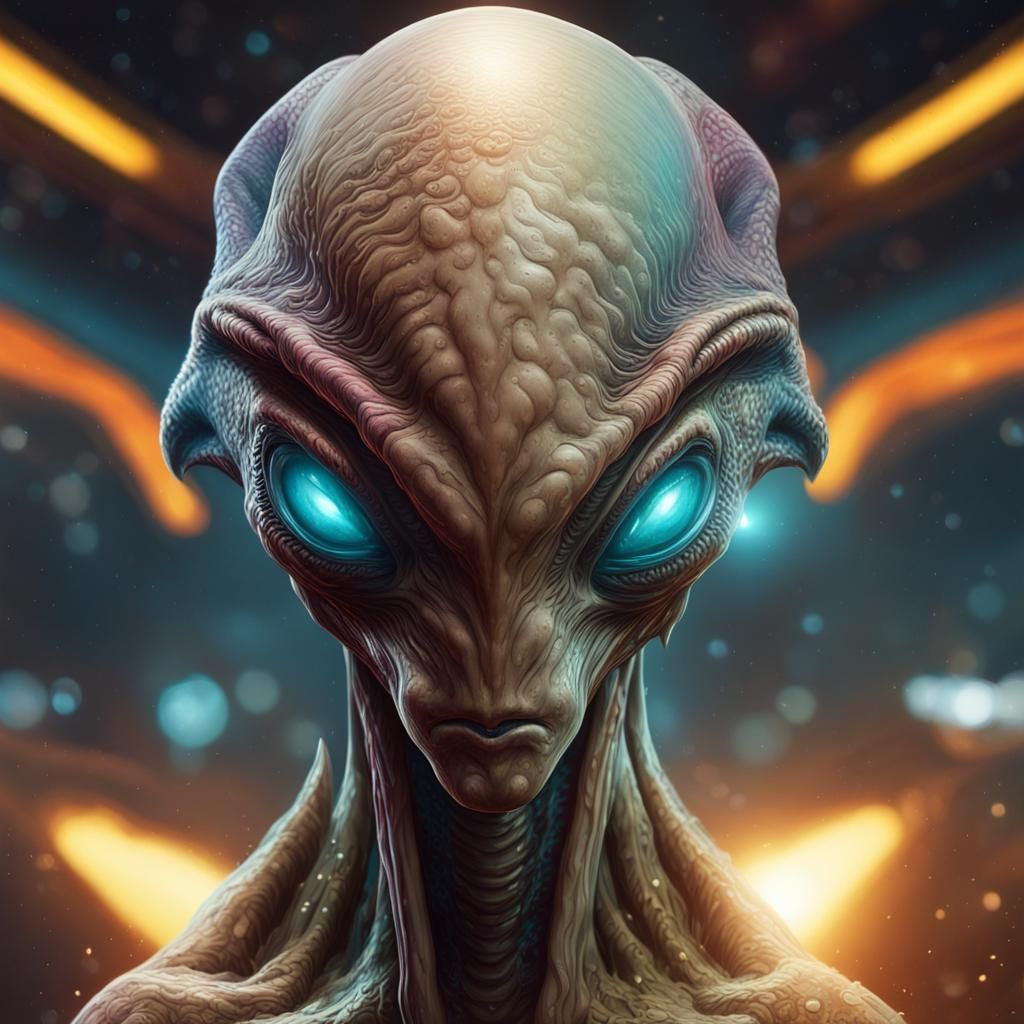 Hyperrealistic Alien Race: Threat to Humanity