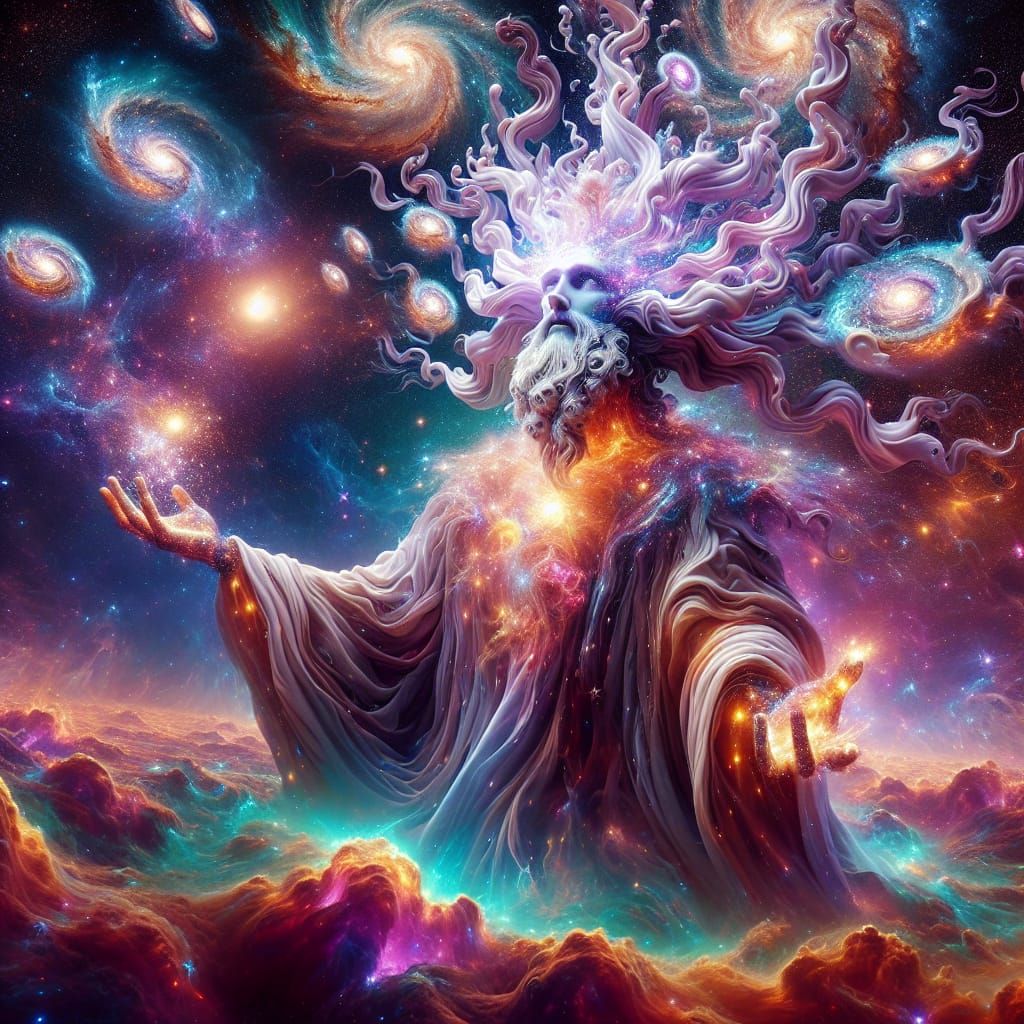 Supreme Cosmic Entity Constructing Universes in Baroque Styl...