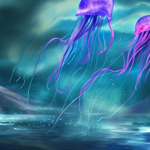 Watercolor Jellyfish