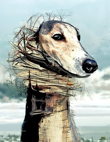 Portrait of a greyhound Leszek Sokol