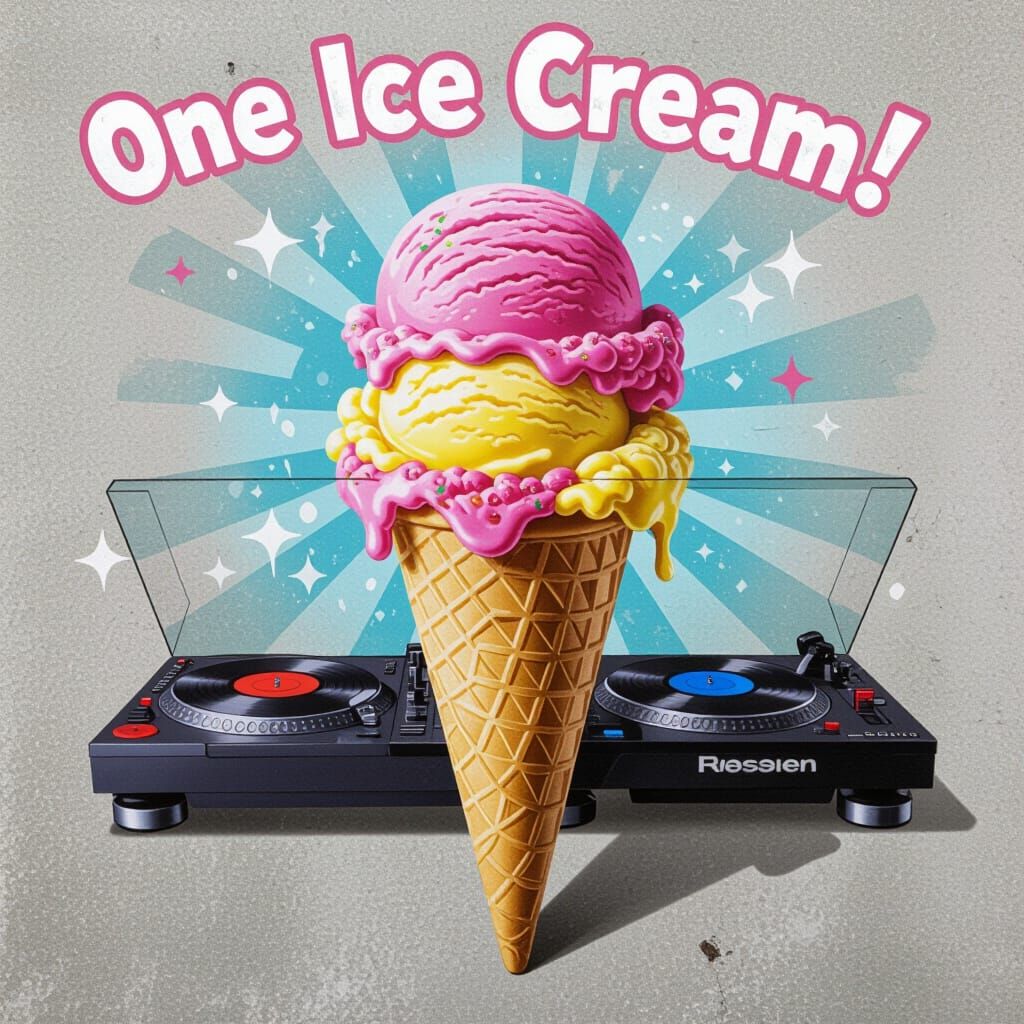 Hip Hop Ice Cream Street Art Mural