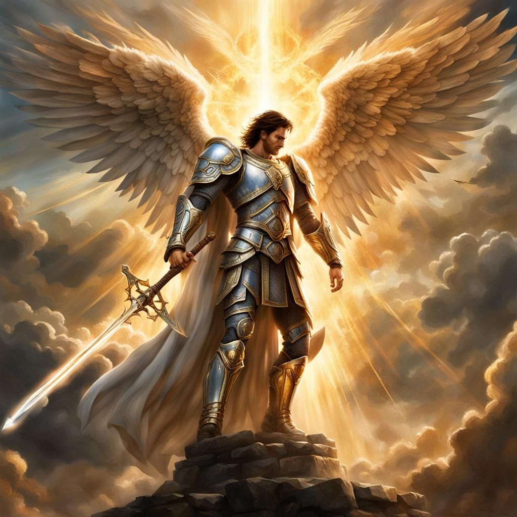 Archangel Michael Defending Heaven: Epic Masterpiece