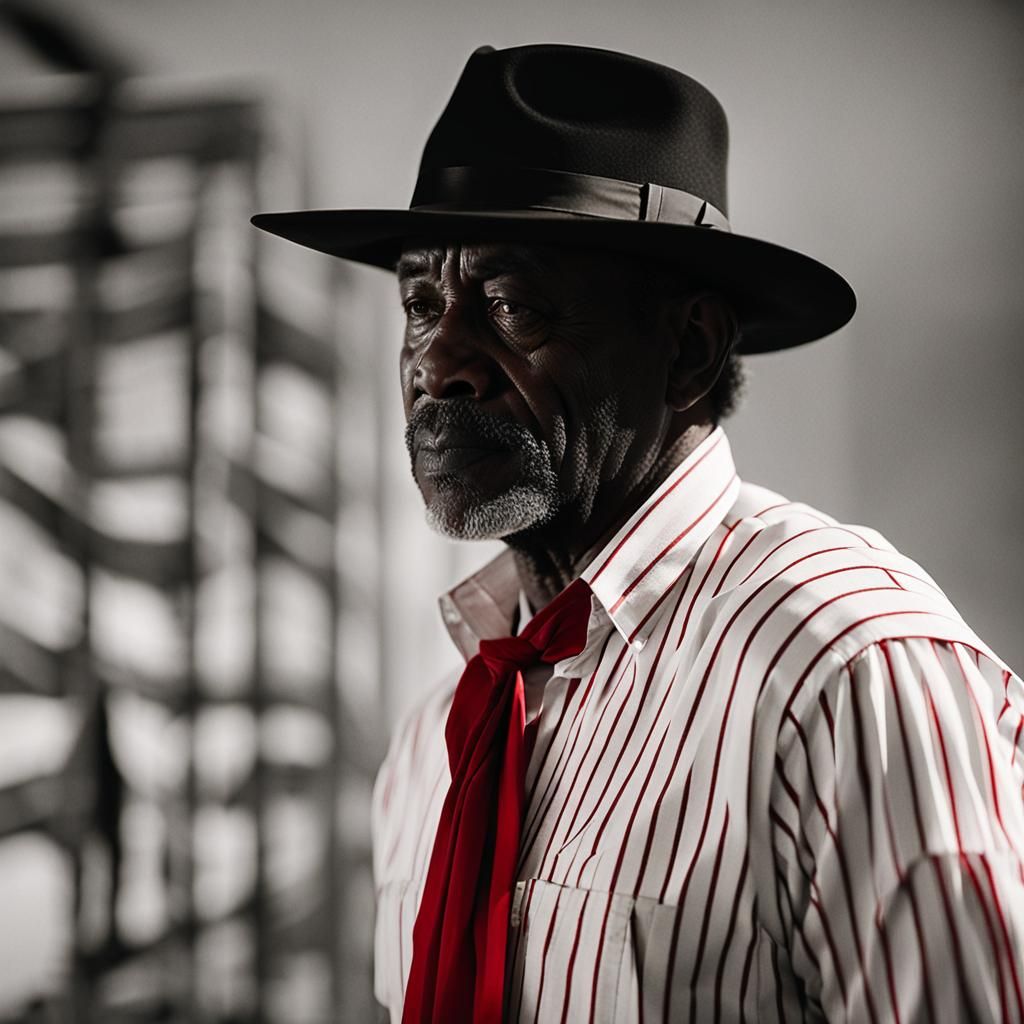 Smiling Man in Panama Hat Film Still