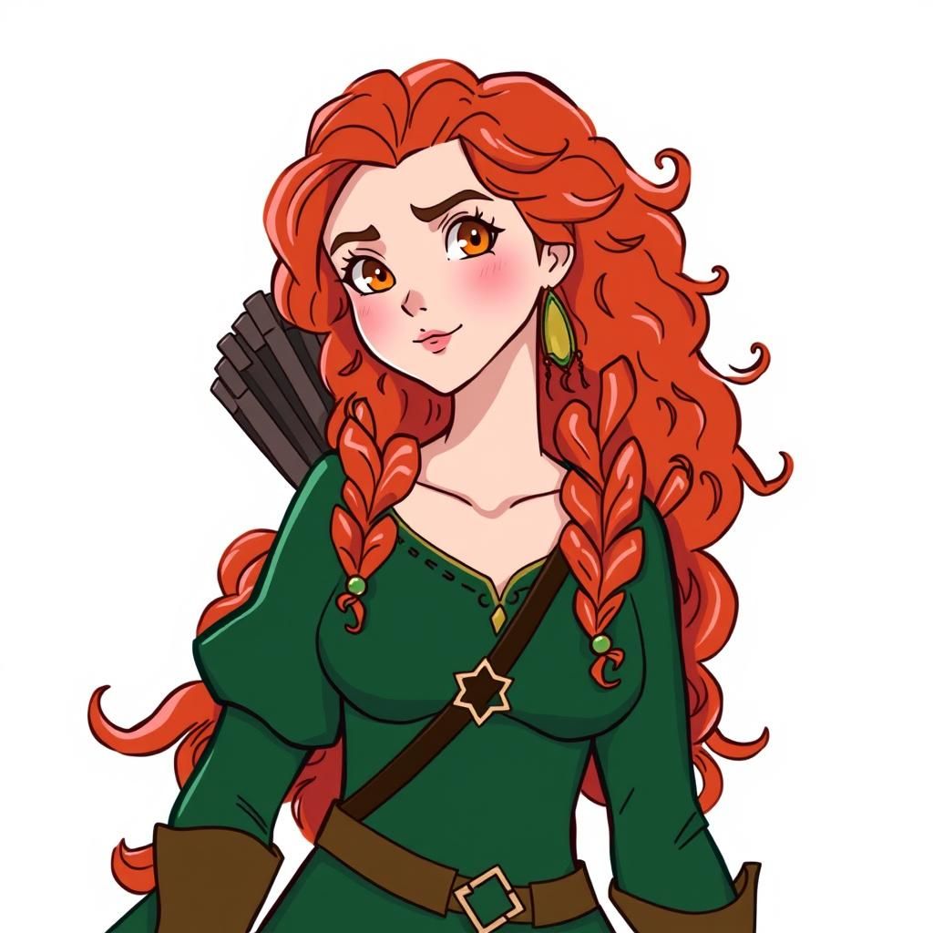 Merida in D&D Style: Detailed Matte Painting