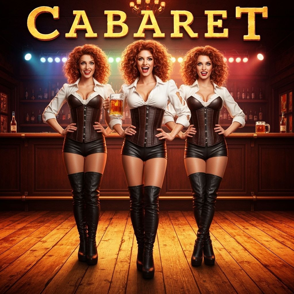 Cabaret Showgirls in Leather Corsets and Boots