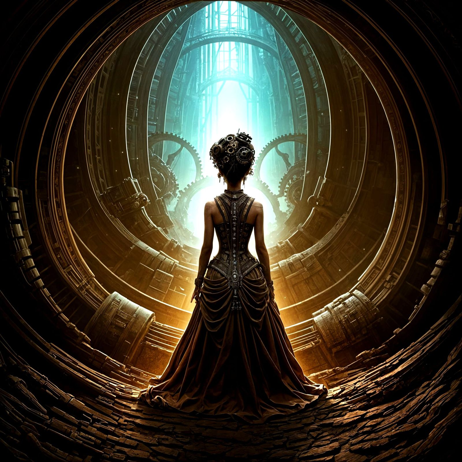 Steampunk Timekeeper's Vault: Lost Civilization Relics