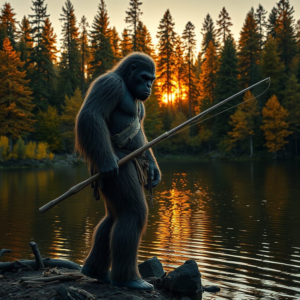 Bigfoot Fishing