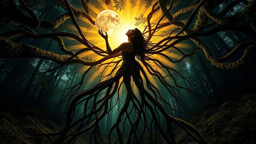 Transhumanist Goddess Unites Cosmic and Terrestrial Forces i...