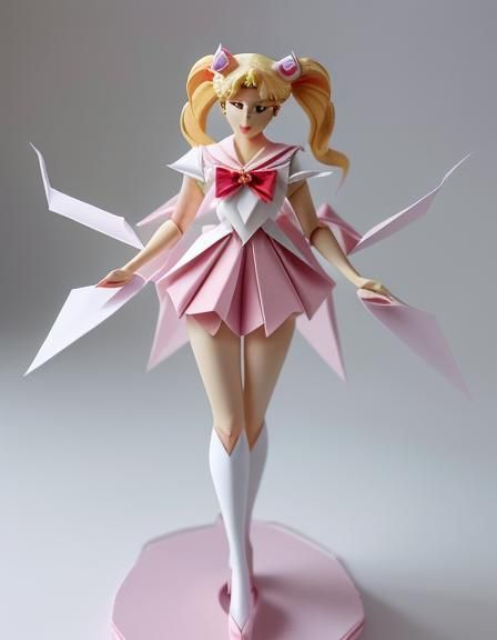 Origami Sailor Moon Papercraft Model
