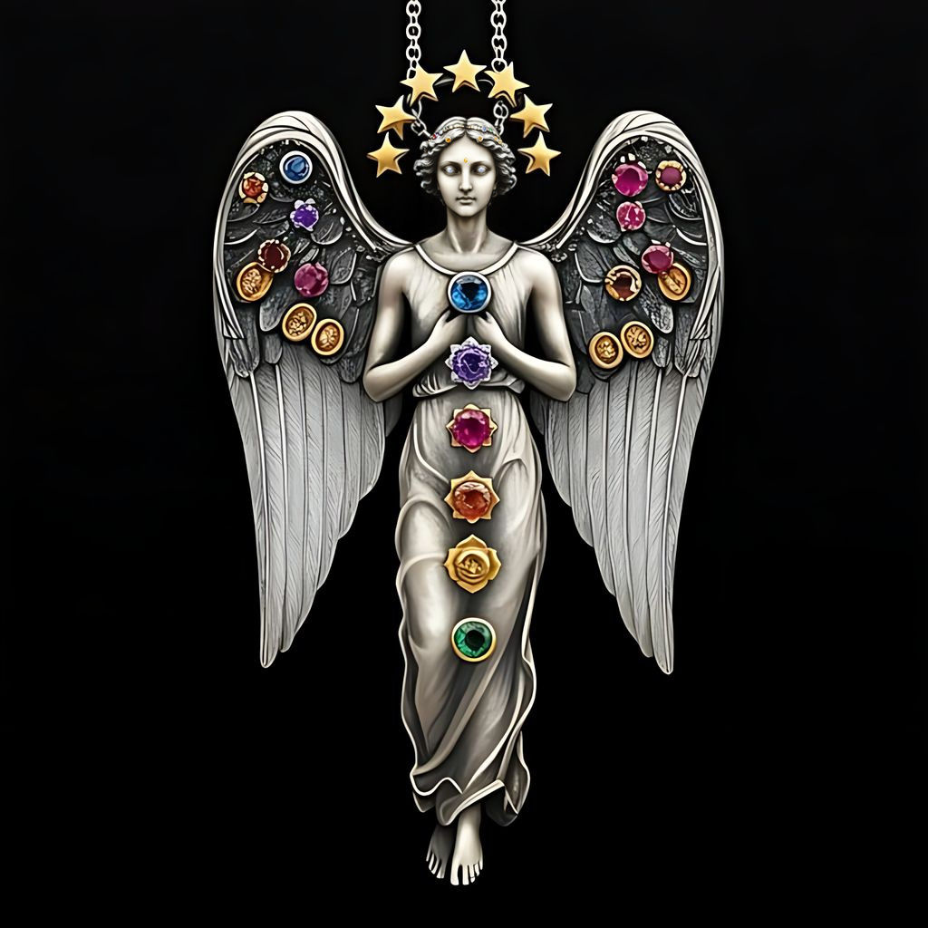 Golden Angel in Serene Style