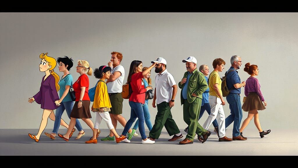 Cartoon Characters Morphing into Photorealistic Figures