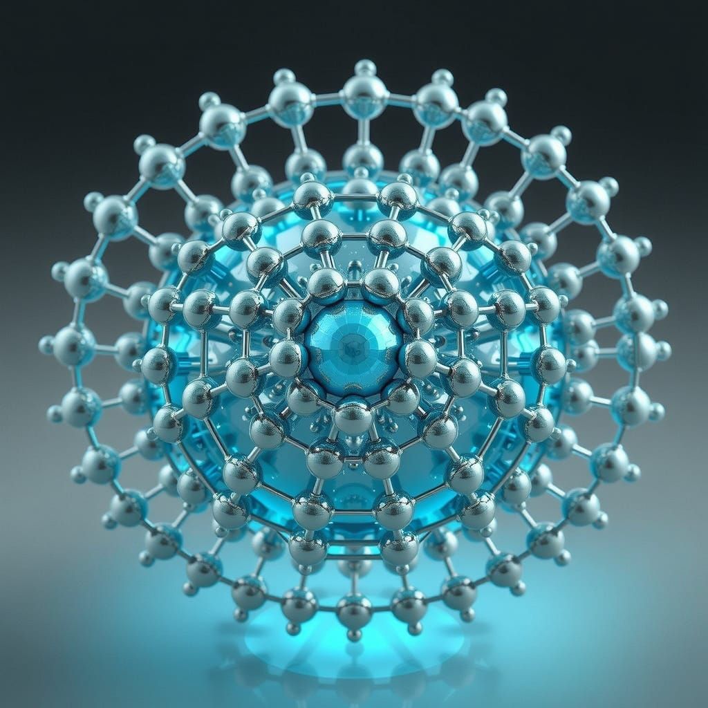 Glowing Fractal Nanoparticle Cluster in Unreal Engine