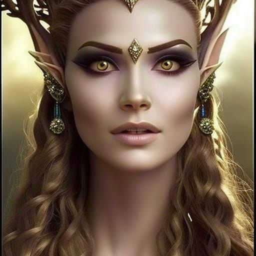 Unattractive Elf with Wrinkled Skin in Disarray