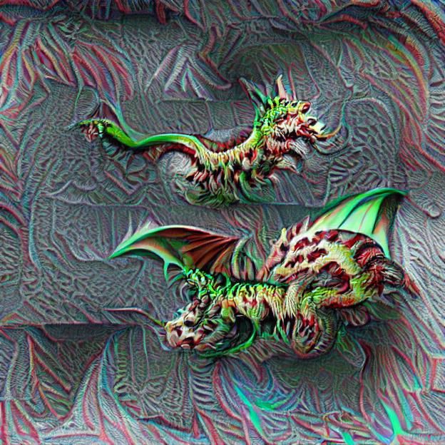 Mutated Wyrm Dragon Generated by AI