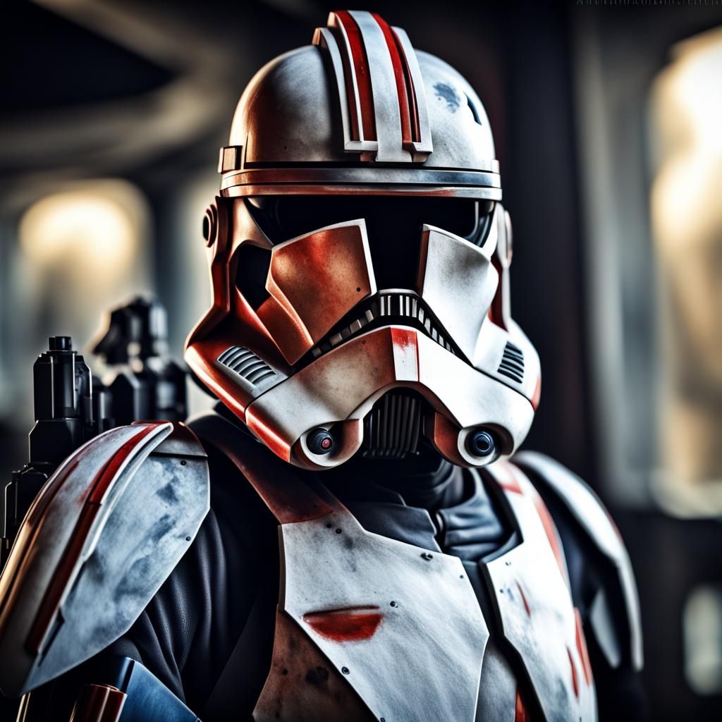 Hyperrealistic ARC Trooper from Star Wars Clone Wars