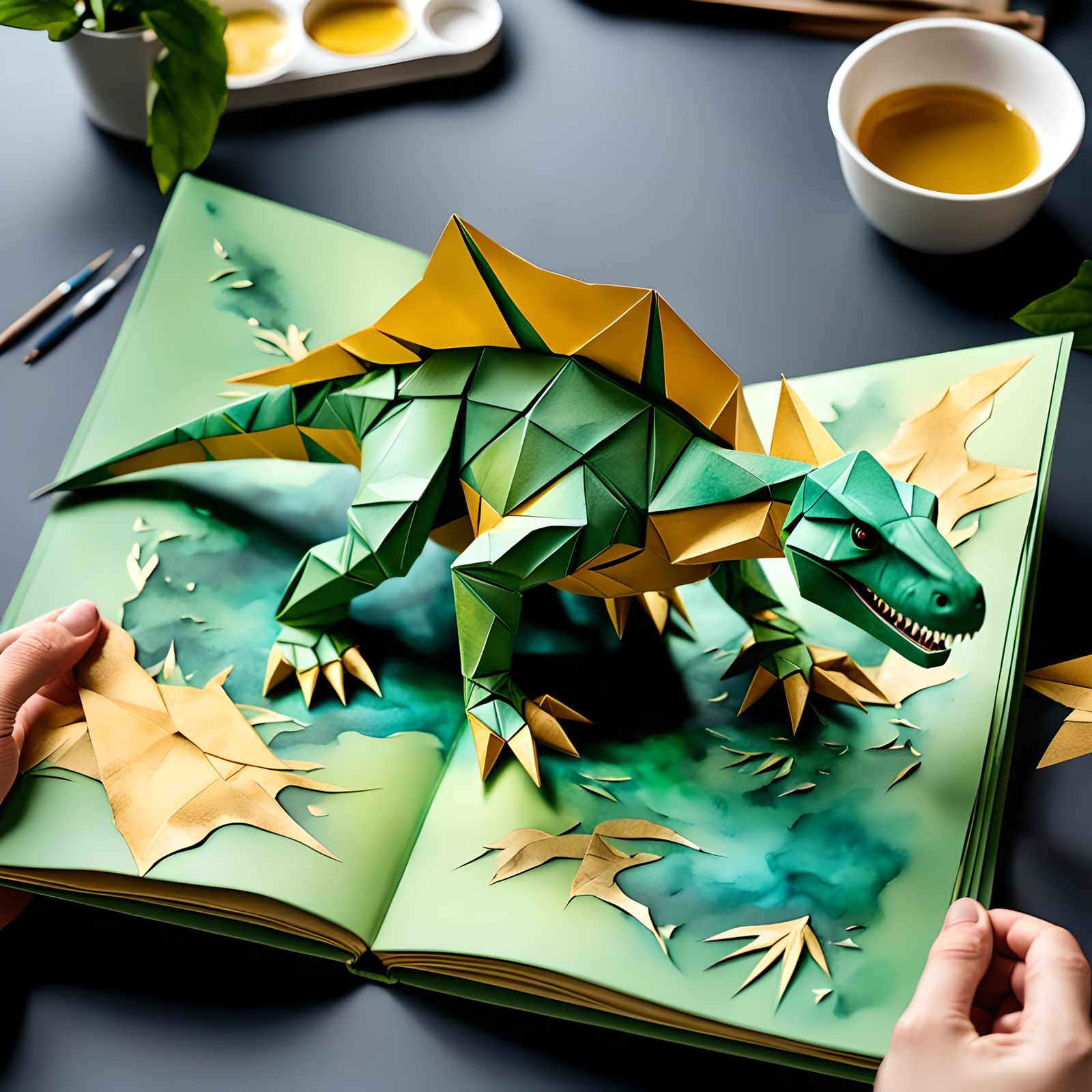 origami dinosaur