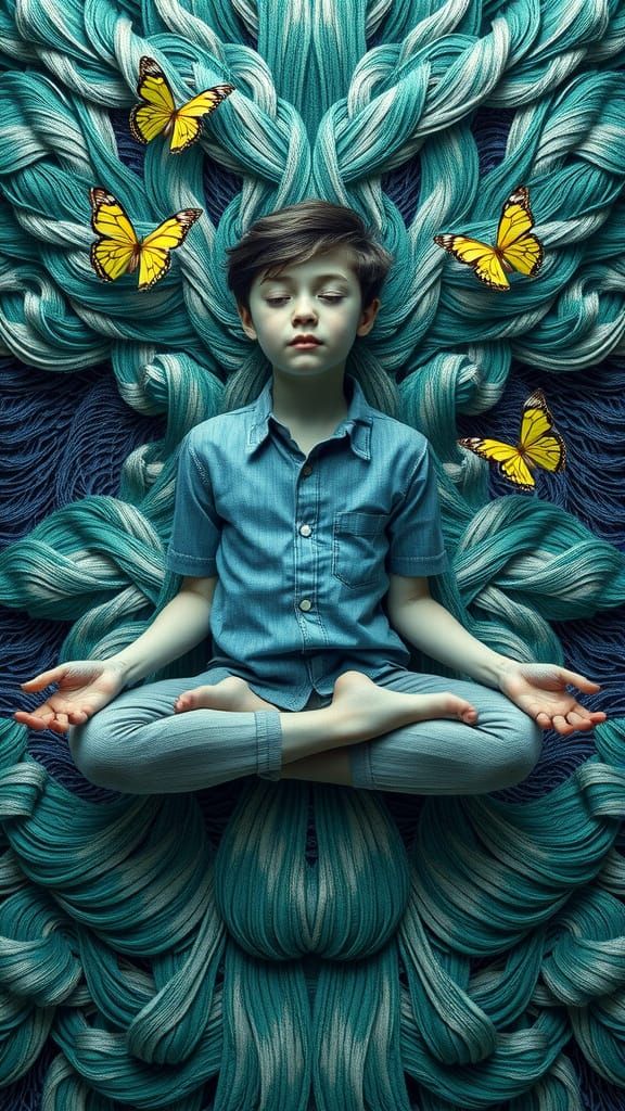 Surreal Denim Fabric Art Transforms Reality