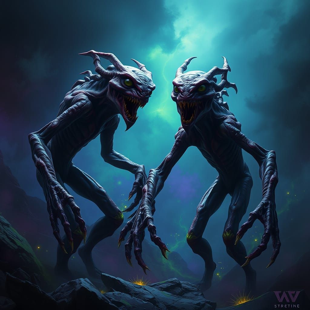 Grotesque Beasts Emerge from Dark Mystical Realm