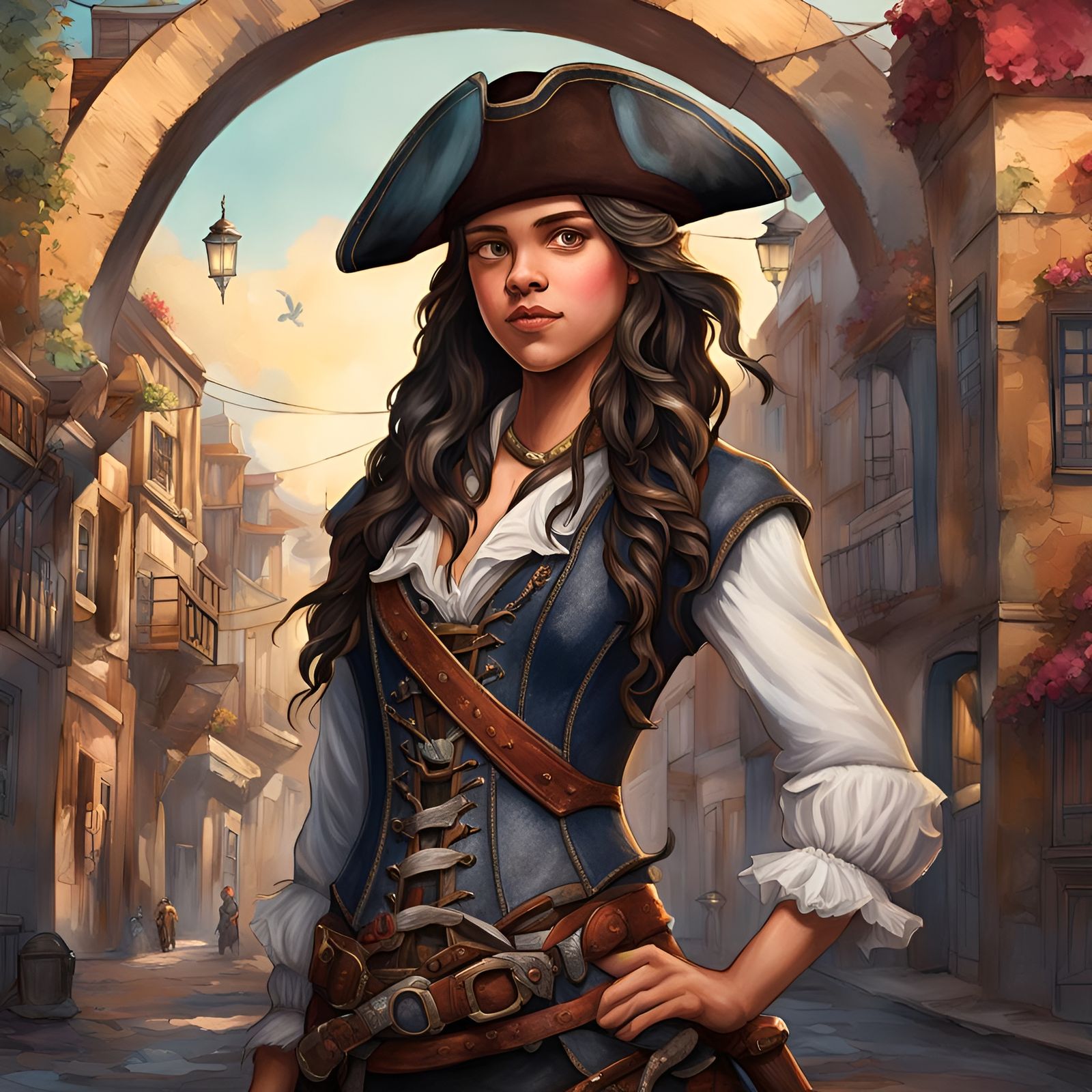 Jenna Ortega. Pirate Adventurer. Sailor