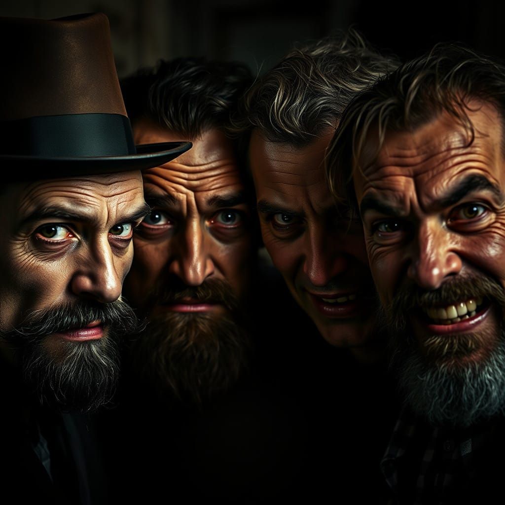 Famous Serial Killers Gathered in Haunting Portrait