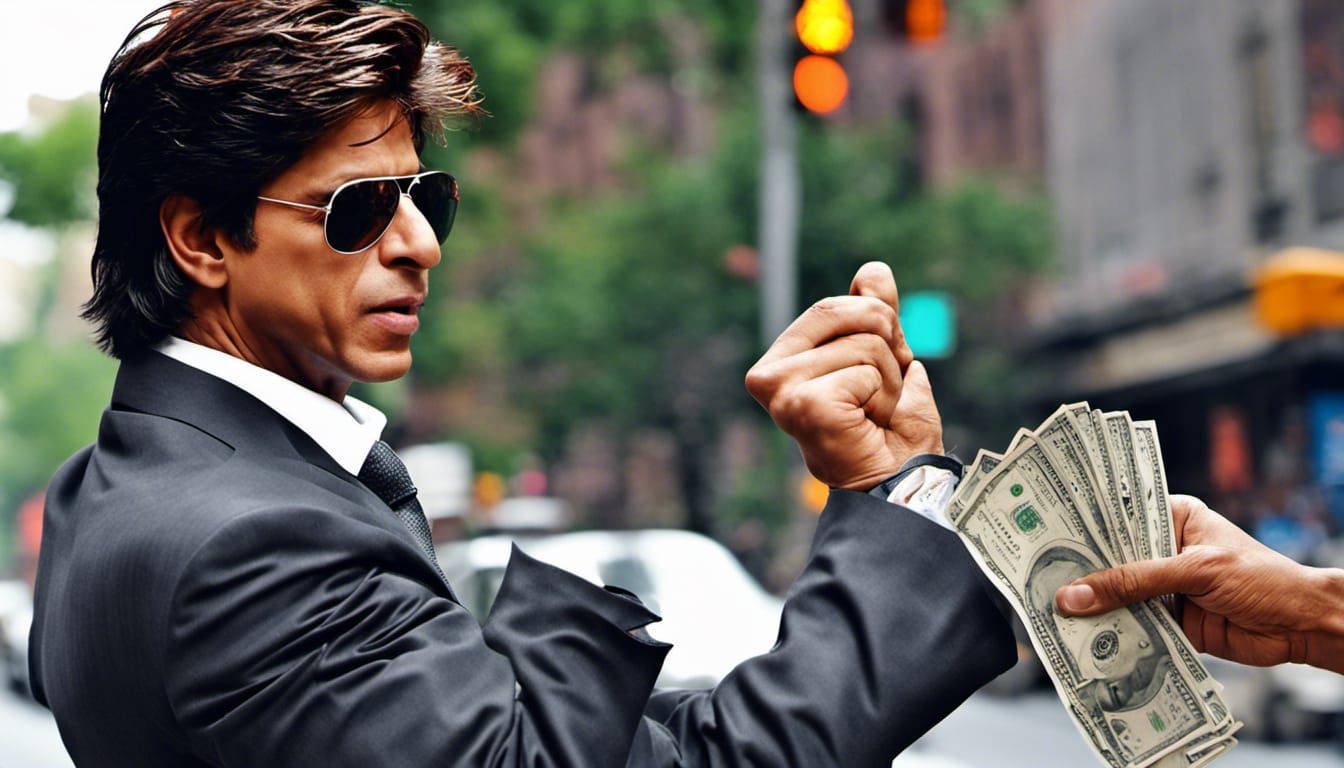 Shahrukh Khan Begging in New York: HD Image