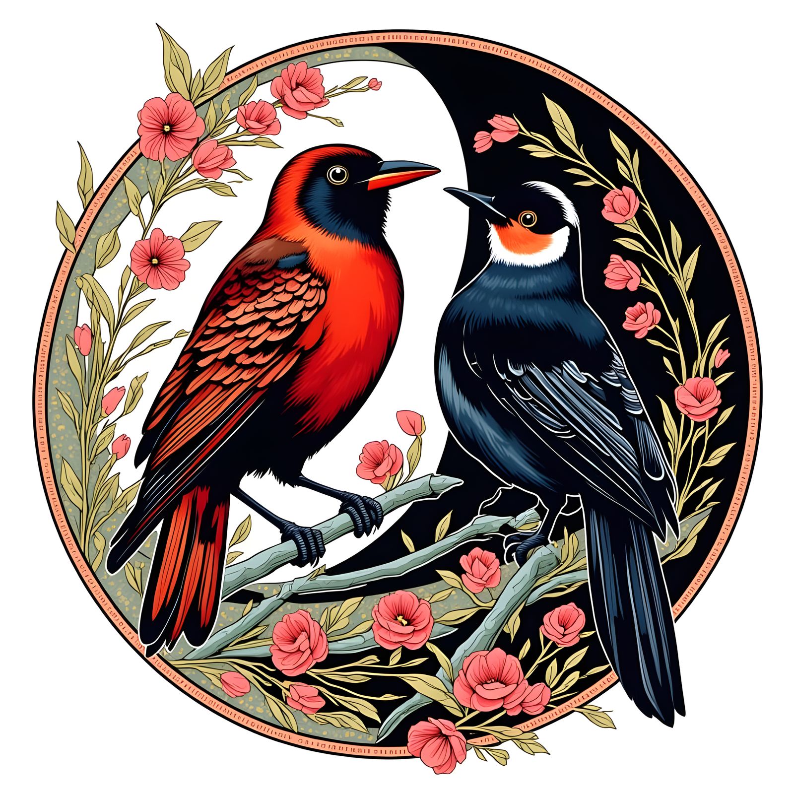 Yin-Yang Birds