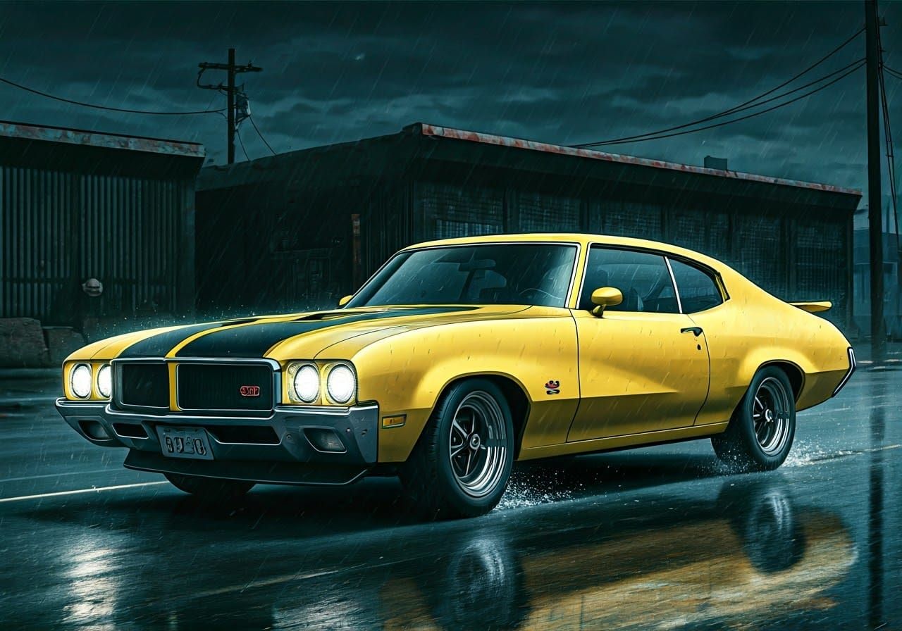 Buick GSX Stage 1 in Anime Style