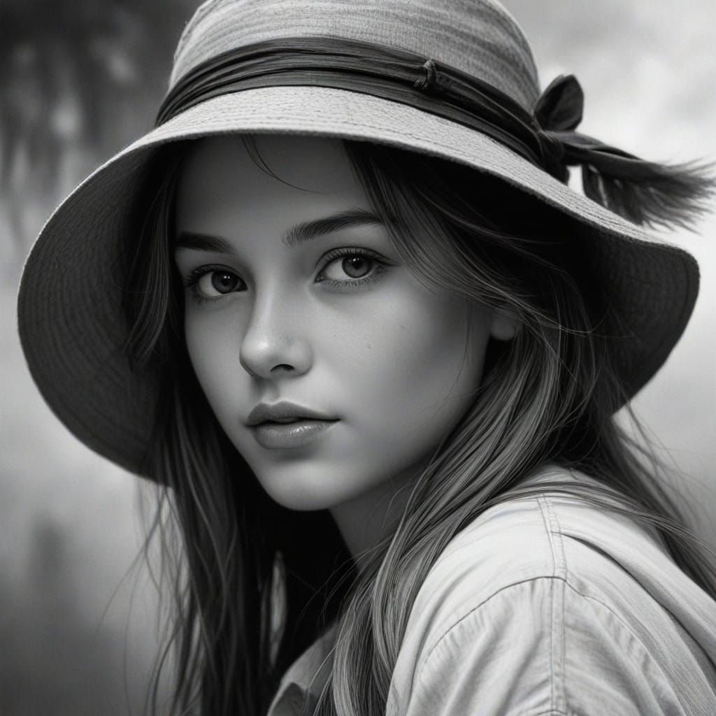 Beautiful Virgin in Jean-Baptiste Monge Style Digital Art