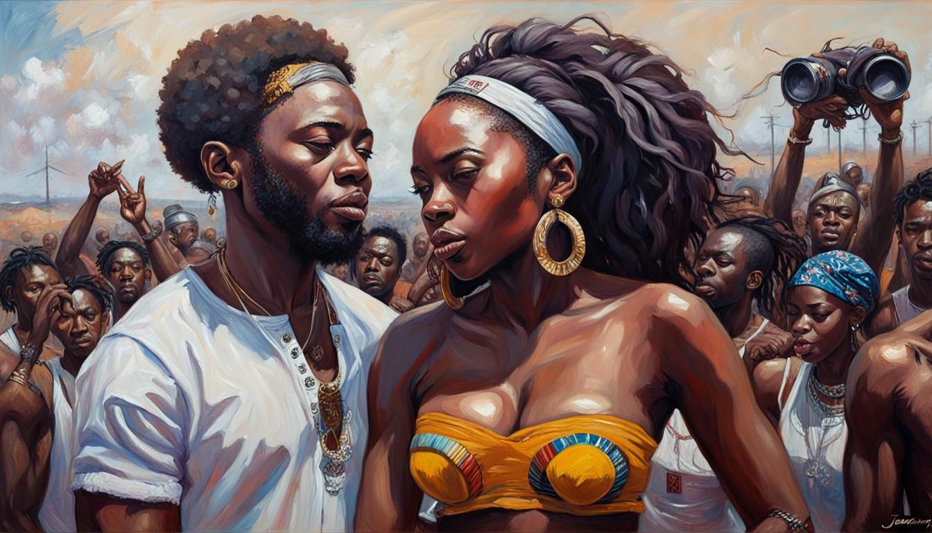 Ethereal Oil Painting Inspired by 'Your Love' Song