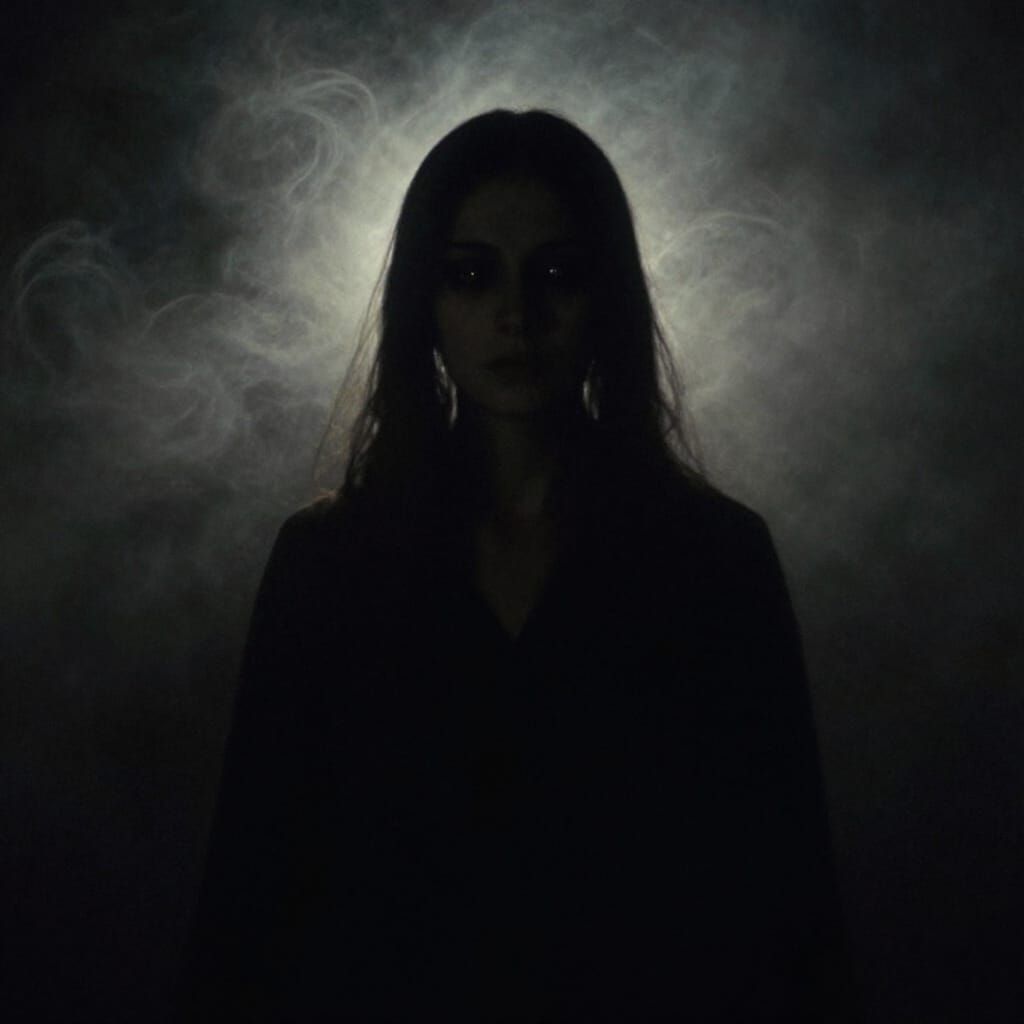 Haunting Portrait of Sigrid in Shadow