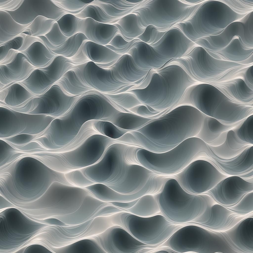 Abstract Digital Wave Flowing
