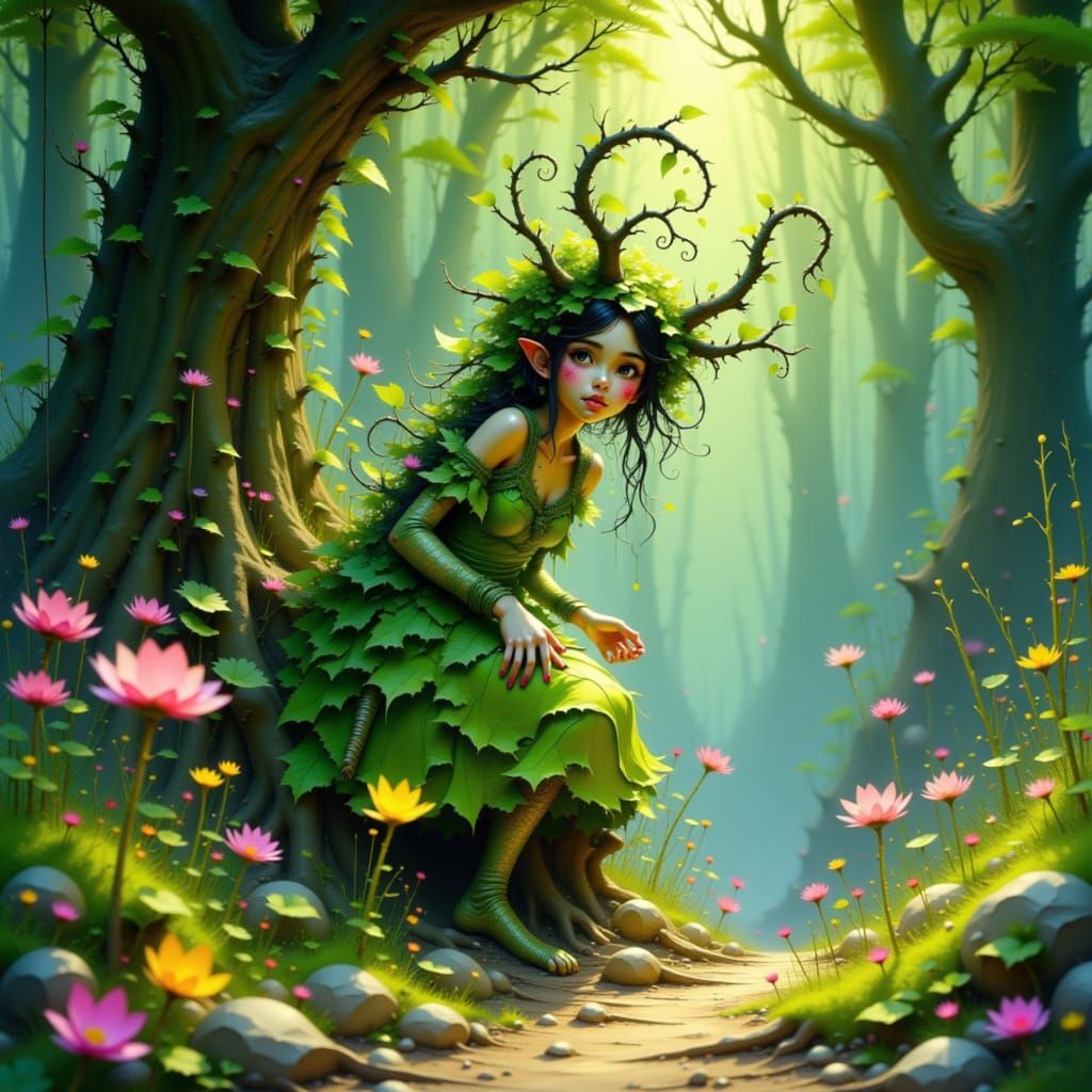 Enchanting Kodama: A Delicate Forest Spirit